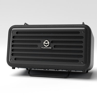 MUSICCUBE - 120 W Class-D stereo multifunction loudspeaker designed for high-standard sound reinforcement, DSP, 2 speakers, black