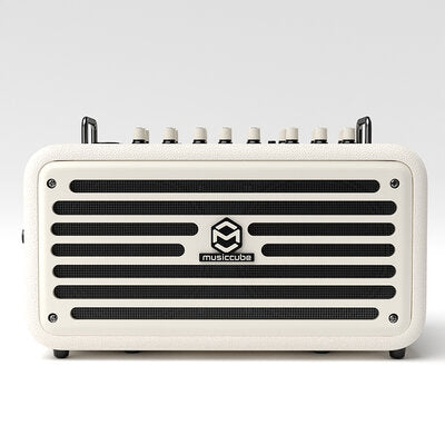 MUSICCUBE - 120 W Class-D stereo multifunction loudspeaker designed for high-standard sound reinforcement, DSP, 2 speakers, white