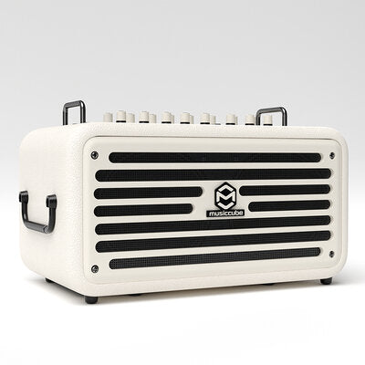 MUSICCUBE - 120 W Class-D stereo multifunction loudspeaker designed for high-standard sound reinforcement, DSP, 2 speakers, white