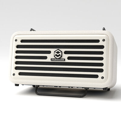 MUSICCUBE - 120 W Class-D stereo multifunction loudspeaker designed for high-standard sound reinforcement, DSP, 2 speakers, white
