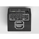 MUSICCUBE - 200 W compact, portable outdoor performance loudspeaker designed for professional performers, 1 x  8" woofer and 4 mid-tweeter units + 2 passive flat low-frequency radiators, black