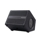 MUSICCUBE - 200 W compact, portable outdoor performance loudspeaker designed for professional performers, 1 x  8" woofer and 4 mid-tweeter units + 2 passive flat low-frequency radiators, black