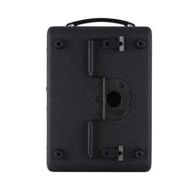 MUSICCUBE - 200 W versatile portable instrument loudspeaker designed for outdoor musicians, 2 x 5.25" NdFeB full range speakers, live streaming capabilities, battery operated, black