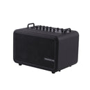 MUSICCUBE - 200 W versatile portable instrument loudspeaker designed for outdoor musicians, 2 x 5.25" NdFeB full range speakers, live streaming capabilities, battery operated, black