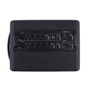 MUSICCUBE - 200 W versatile portable instrument loudspeaker designed for outdoor musicians, 2 x 5.25" NdFeB full range speakers, live streaming capabilities, battery operated, black