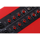 MUSICCUBE - M3 - Red - 200 W versatile portable instrument loudspeaker designed for outdoor musicians, 2 x 5.25" NdFeB full range speakers, live streaming capabilities, battery operated, red