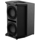 MUSICCUBE - 320 W high-performance active subwoofer, 2 x 9" long-excursion woofers, unique airflow guide hole, black
