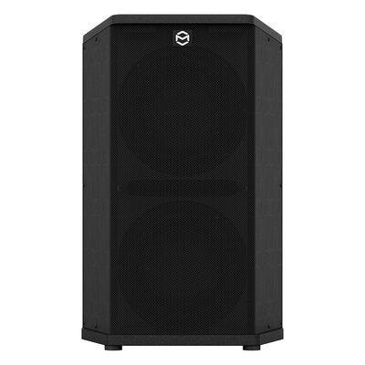 MUSICCUBE - 320 W high-performance active subwoofer, 2 x 9" long-excursion woofers, unique airflow guide hole, black