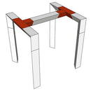 DECO22T-AG04  - 220 triangular angle - 3 directions - 90° - 50 cm
