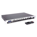 Rondson - 120 W mixer / amplifier on 100 V line, media player, ringtone and siren functions via Euroblock, telephone paging, 19" 1U rack