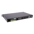 Rondson - 120 W mixer / amplifier on 100 V line, media player, ringtone and siren functions via Euroblock, telephone paging, 19" 1U rack
