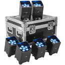 Mac Mah - IZY GLOW SET (6 IZY Glow spotlights) - All-in-one lighting solution based on archi LED spotlight, designed for mobility. 6 stand-alone IP65 LED spotlights battery operated + flight case