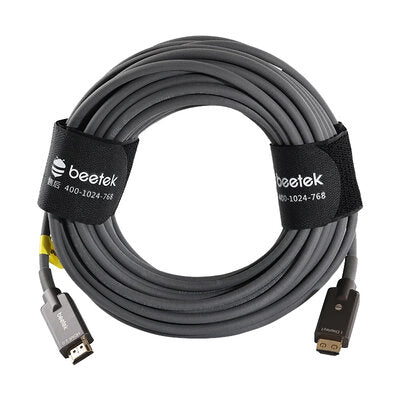 Beetek - Armored HDMI 2.0 active optical cable, 20 m