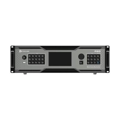 PIXELHUE - P20-DS (with Flight Case）SEAMLESS SWITCHER - 8 x DP 1.2 / HDMI 2.0 + 4 x 12G-SDI inputs, 4 x 12G-SDI outputs, 8 x HDMI 2.0 outputs presentation switcher, Dante Audio networking, with flight case