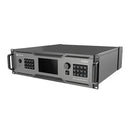PIXELHUE - 8 x DP 1.2 / HDMI 2.0 + 4 x 12G-SDI inputs, 4 x 12G-SDI outputs, 8 x HDMI 2.0 outputs presentation switcher, Dante Audio networking, with flight case