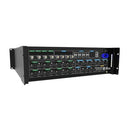 PIXELHUE - 8 x DP 1.2 / HDMI 2.0 + 4 x 12G-SDI inputs, 4 x 12G-SDI outputs, 8 x HDMI 2.0 outputs presentation switcher, Dante Audio networking, with flight case