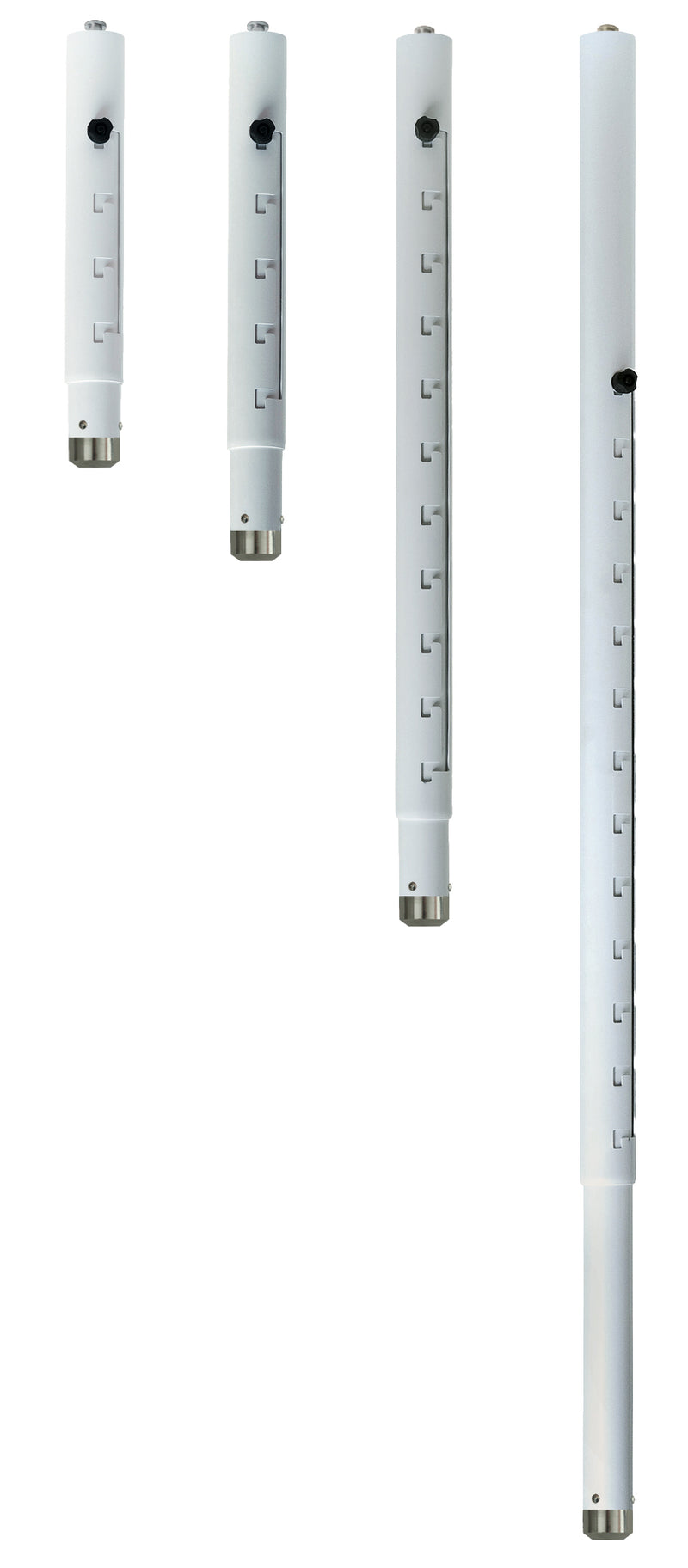 Supporto professionale per videoproiettore "Arakno-mini" con regolazione micrometrica 83/123cm (bianco)