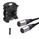 Beetek - Kit consisting of 50 m CAT6a S/FTP cable (W400-50M-B) with etherCON connectors + cable reel (DF100) + protective cap (BH03)