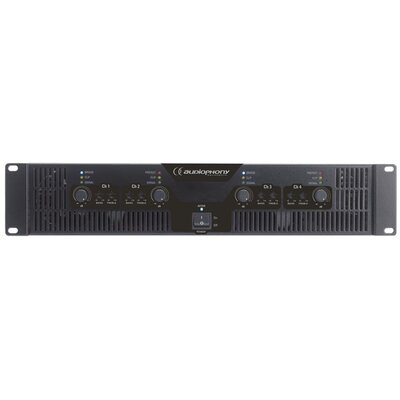 WA-4X3  - 4 channels power amplifier, 4 x 200 W RMS on 8 ohm, 2 x 600 W bridged stereo