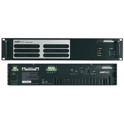 Audiophony PA - AMP240  - 240 W professional main amplifier for 70 / 100 V installations, 2U