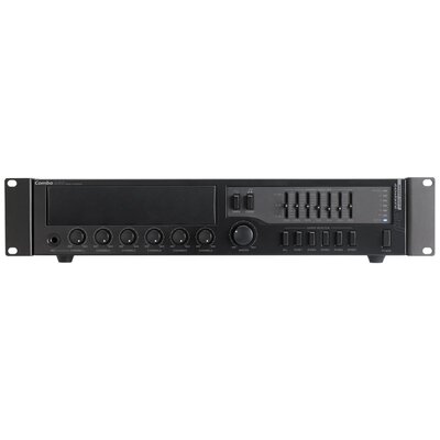 Audiophony PA - COMBO240  - 240 W multi-zone mixer / amplifier, 6 CH mixer, 5 simultaneous independent zone outputs