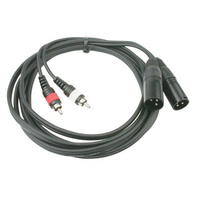 Audiophony - CL-26/3  - 2 x 4 mm 2 x Male XLR / 2 x Male RCA - 3 m