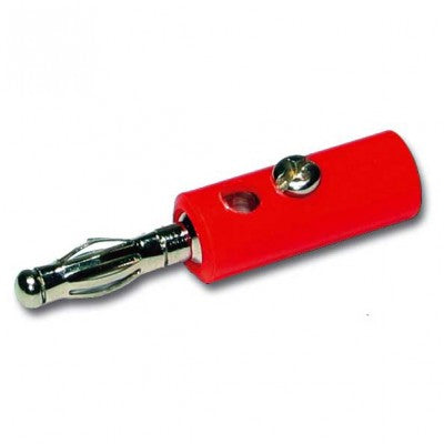 Audiophony - BANA100/RO  - Male banana connector - Red