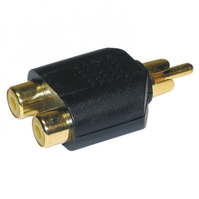 Audiophony - ADAPT600  - 2 Female RCA / 1 Male RCA adapter