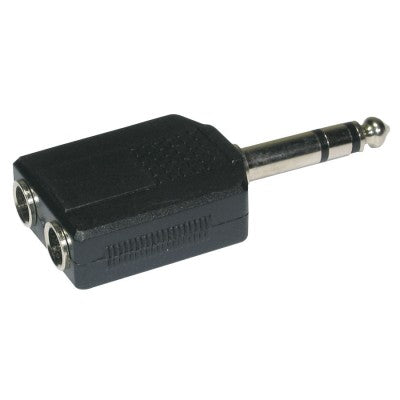 Audiophony - ADAPT850  - 2 Female Jack 6.35 / 1 Male Jack 6.35 adapter