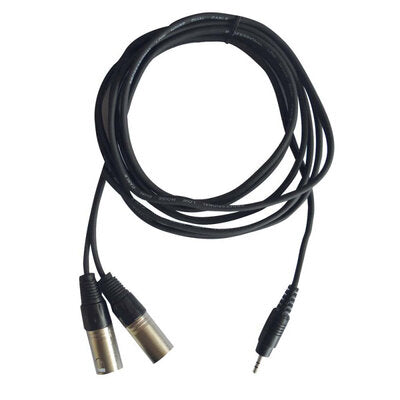 Audiophony - CL-32/1.5  - Stereo Jack 3.5 / 2 x Male XLR cable - 1.5 m