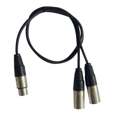 Audiophony - CL-28/0.6  - 1 Female XLR / 2 x Male XLR cable - 0,6m