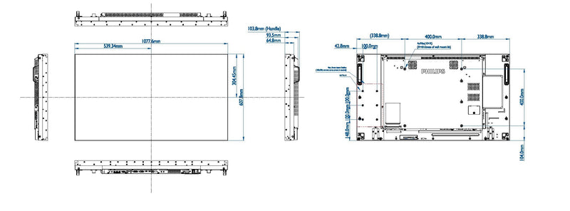 Monitor videowall Philips 49BDL3005X 49"