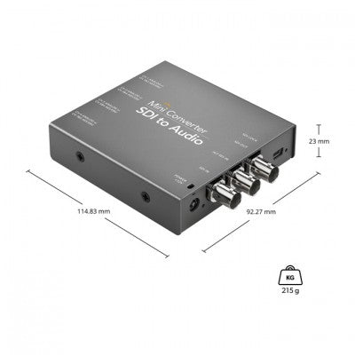 Blackmagic Design - SDI audio de- embedder to 8 CH AES/EBU or 4 CH analog audio