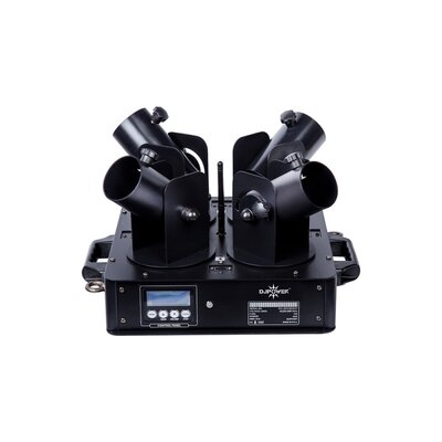 DJPower - 4-output electric confetti machine, long output distance, various color confetti cannons for option