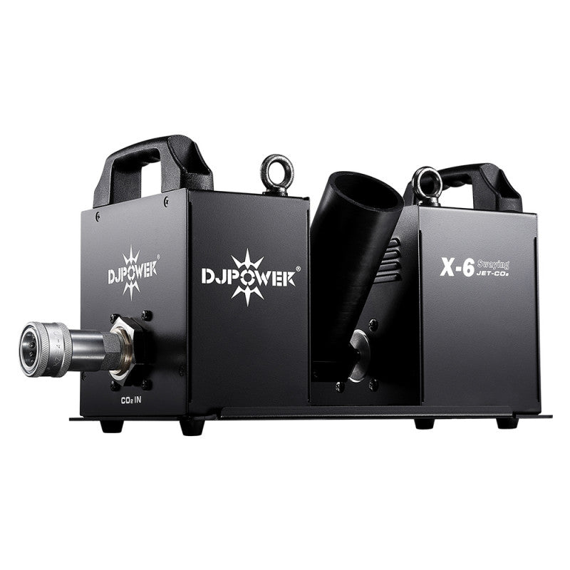 DJ Power - X-6 - Compact sized swing CO2 jet, unique low noise design, 180° adjustable output angle