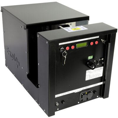 Explo - X2 Wave  - Fluid based flame machine that uses a liquid driven flame-system with moving head