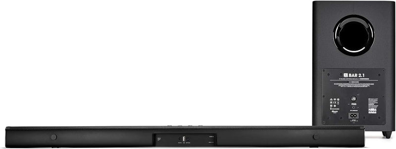 Sistema audio surround soundbar Home Cinema 2.1 JBL con bluetooth e subwoofer wireless da 6.5", 300W