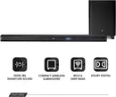 Sistema audio surround soundbar Home Cinema 2.1 JBL con bluetooth e subwoofer wireless da 6.5", 300W