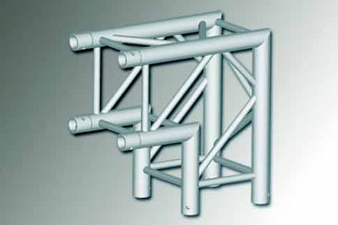 MOBILTRUSS - Angolare QUATRO 290 - 2 vie 90°