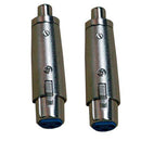 Coppia adattatori audio  XLR f/ RCA f