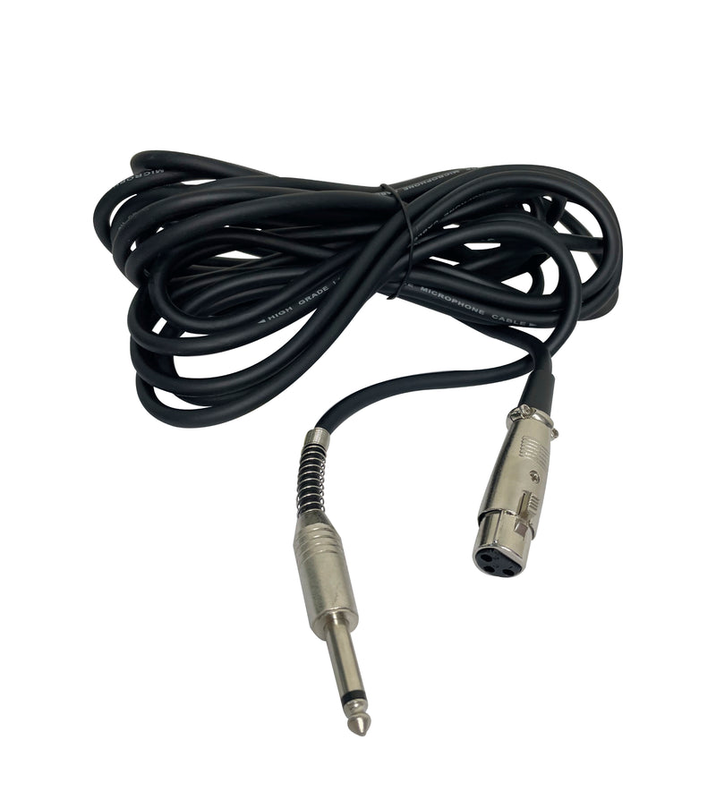 KARMA - Cavo  XLR F Jack 6,3mm mono - 5mt