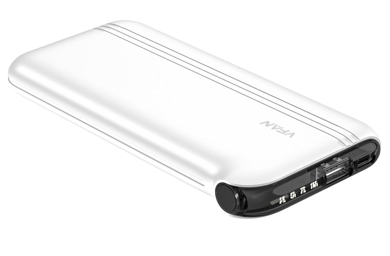 VIPFAN - Power bank 10000mA con 4 cavi