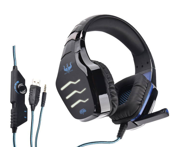 OVLENG - Cuffia gaming con led blu