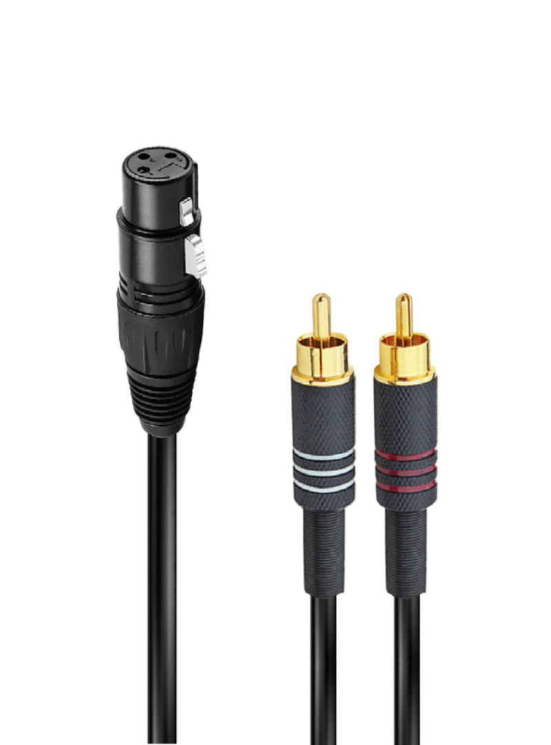 RIDEM - Cavo audio XRL f a 2 RCA m 1,5mt