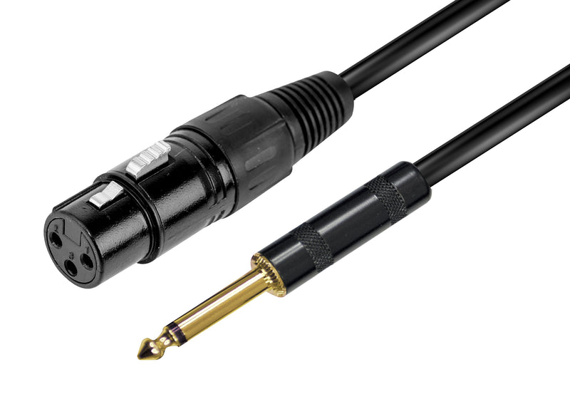 RIDEM - Cavo  XLR F / Jack 6,3mm mono - 6mt