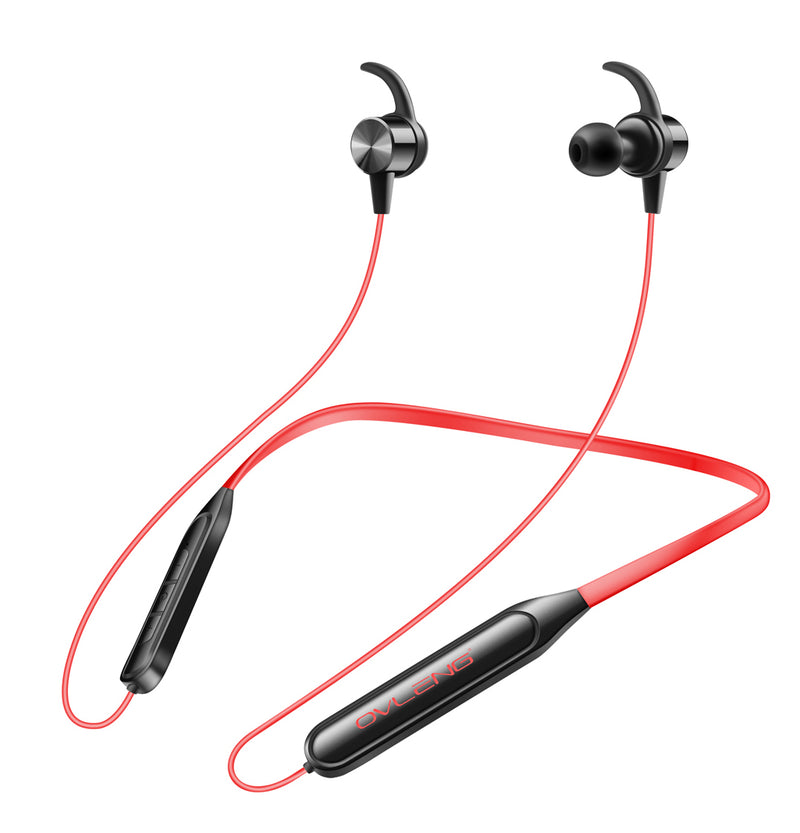 OVLENG - Auricolari bluetooth sport rossi