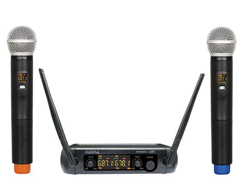 Doppio radiomicrofono UHF palmare