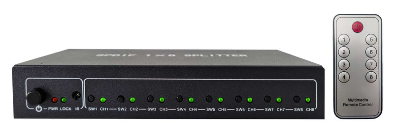 Splitter toslink 8 uscite