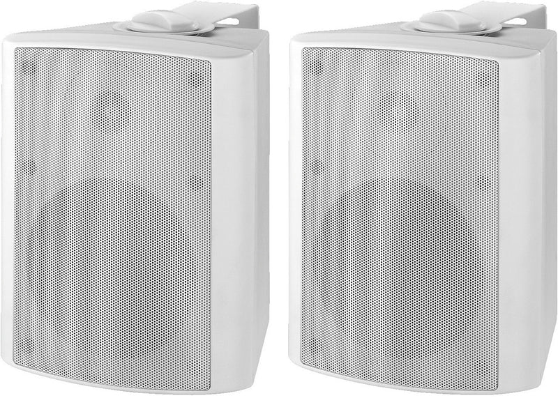 Coppia di diffusori attivi stereo a 2 vie da 20W, bianco