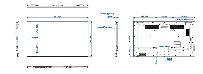 Monitor Philips 65BDL4150D 65"